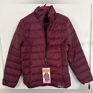 Eddie Bauer Women's Deep Burgundy Puffer Jacket